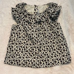 Janie and Jack Girl’s Leopard Print Top